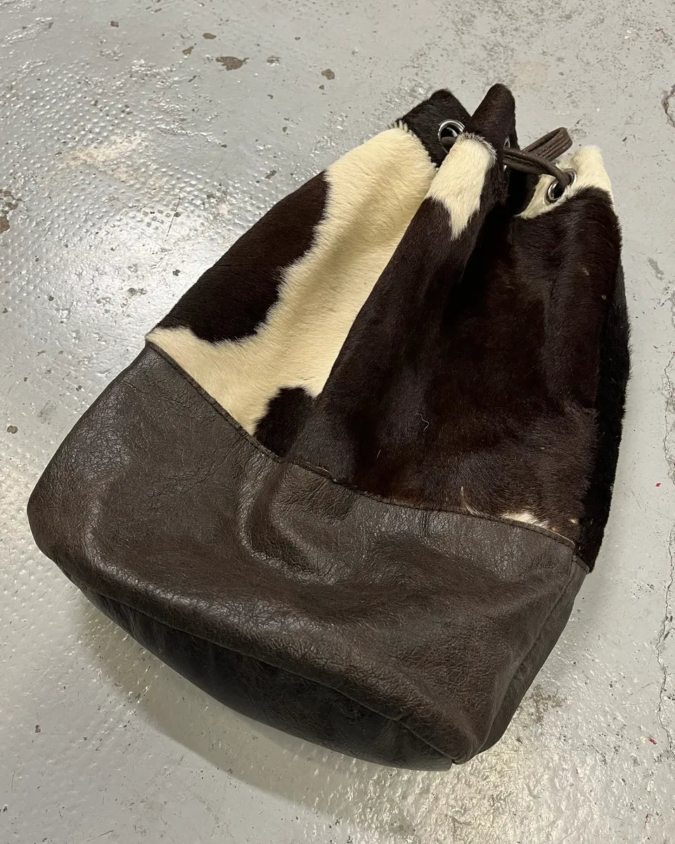 SS2000 Dolce & Gabbana Cow Effect Pony Hair Leather Backpack  CjFdCDD 4