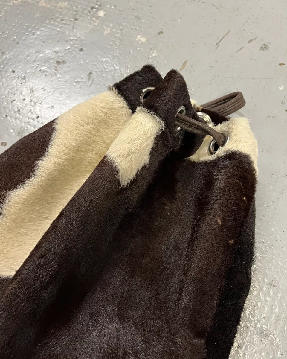 SS2000 Dolce & Gabbana Cow Effect Pony Hair Leather Backpack  CjFdCDD 5