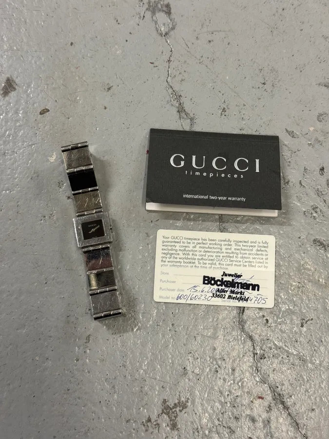 SS2000 Gucci Square Minimalist Stainless Steel Watch by Tom Ford QXBRPPg 1