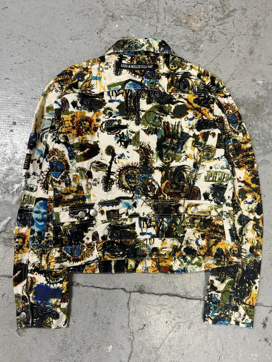 SS2000 Jean Paul Gaultier Basquiat Zip-up Coach Jacket BjWvYpI 3