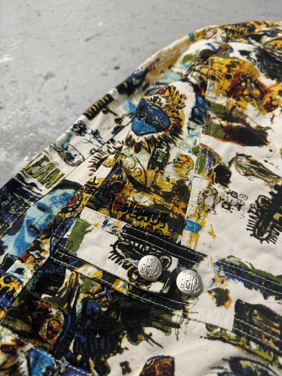 SS2000 Jean Paul Gaultier Basquiat Zip-up Coach Jacket BjWvYpI 9