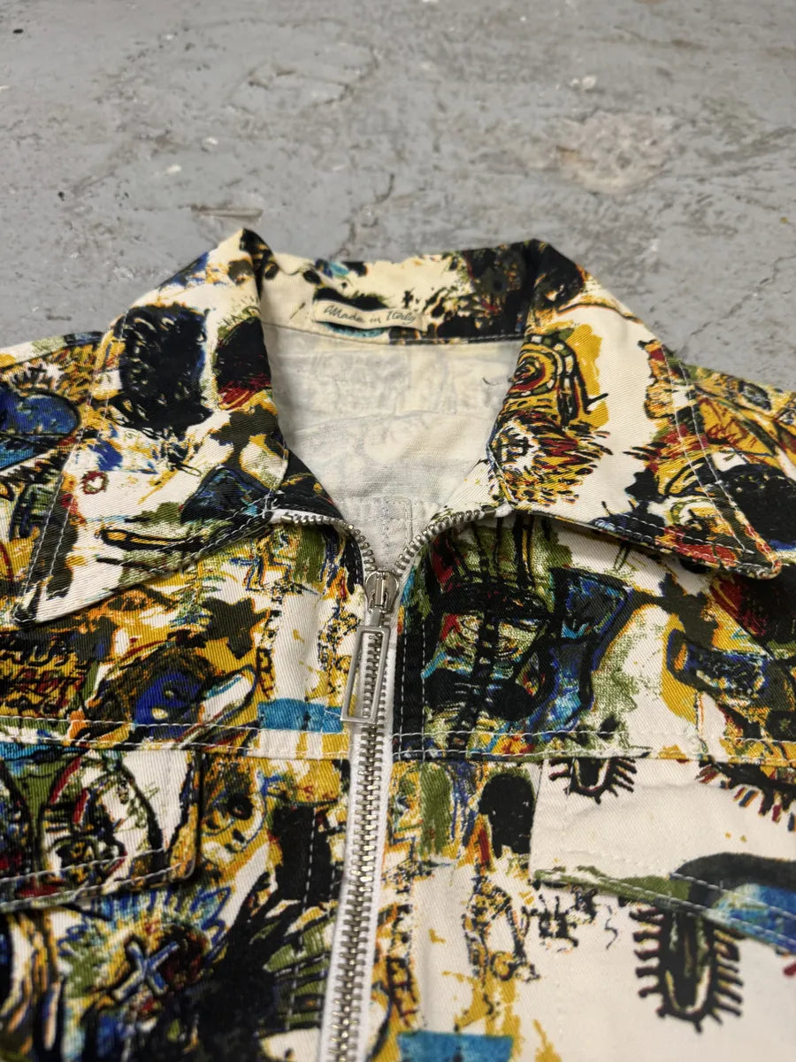 SS2000 Jean Paul Gaultier Basquiat Zip-up Coach Jacket BjWvYpI 4