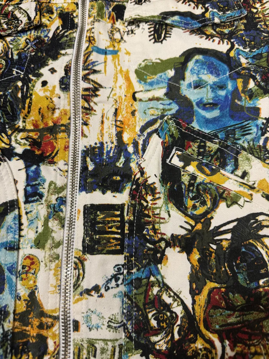 SS2000 Jean Paul Gaultier Basquiat Zip-up Coach Jacket BjWvYpI 5