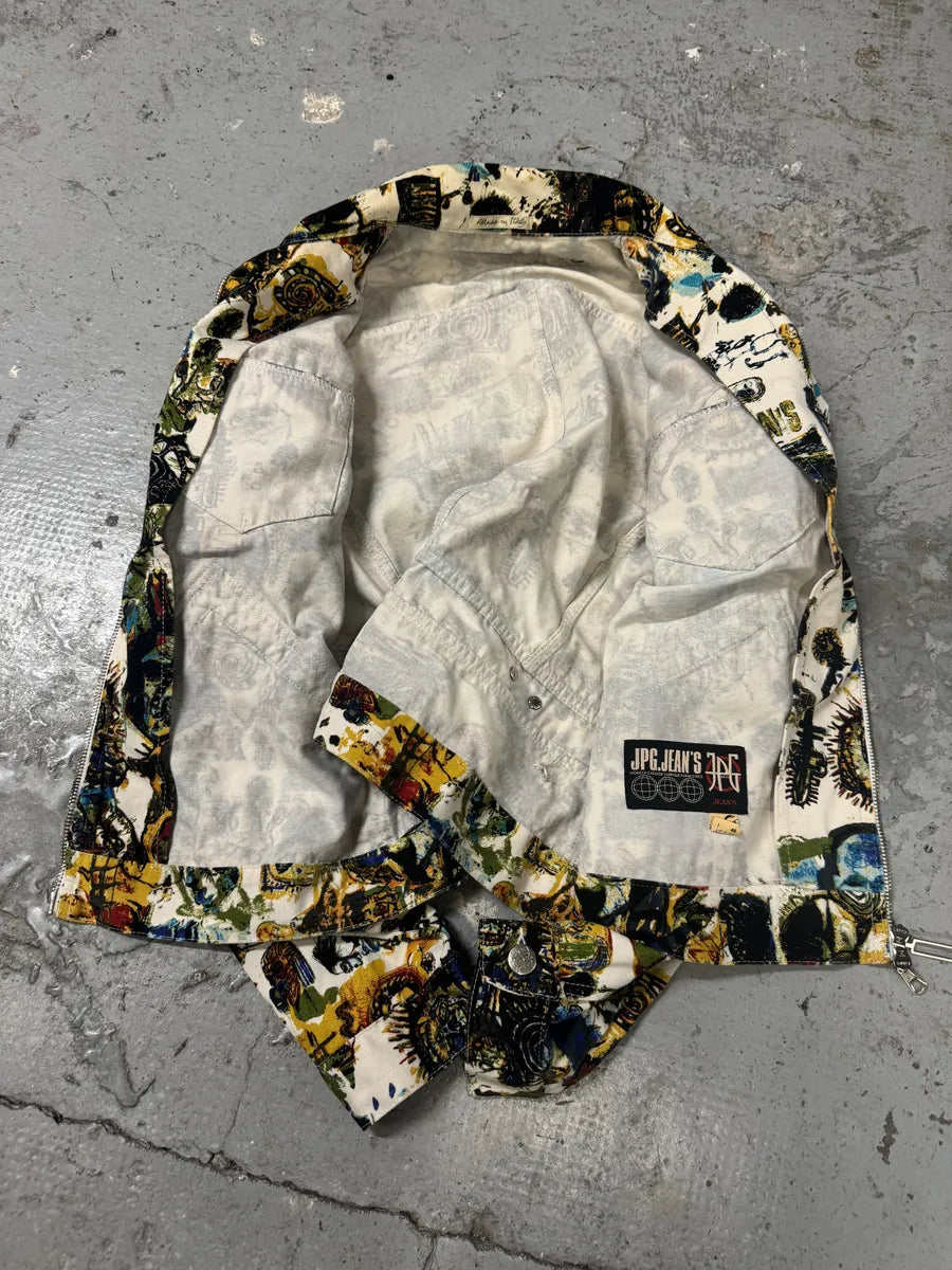 SS2000 Jean Paul Gaultier Basquiat Zip-up Coach Jacket BjWvYpI 6