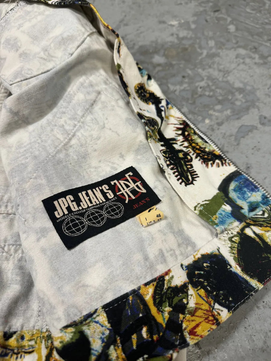SS2000 Jean Paul Gaultier Basquiat Zip-up Coach Jacket BjWvYpI 7