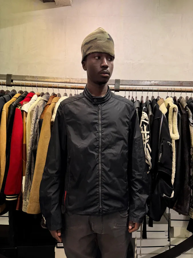 SS2000 Prada Biker Black Nylon Padded Jacket pjuieTG 2