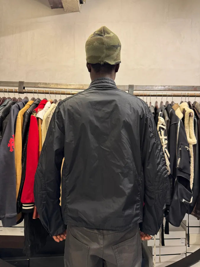 SS2000 Prada Biker Black Nylon Padded Jacket pjuieTG 3