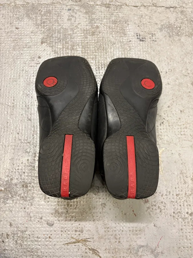 SS2000 Prada Black Leather High Sneakers ILhEUdx 7