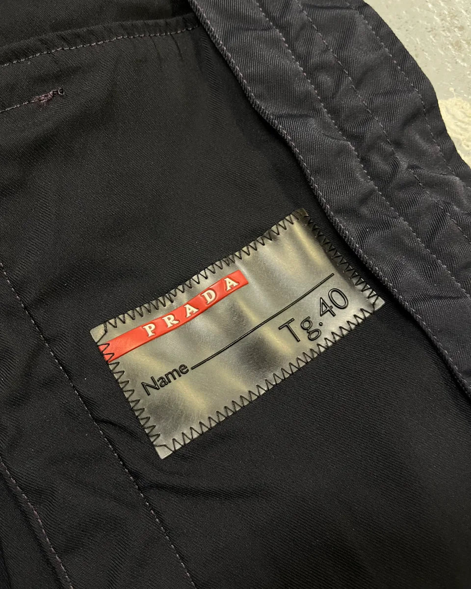 SS2000 Prada Navy Nylon Zip Sport Light Jacket lzWLUQC 10