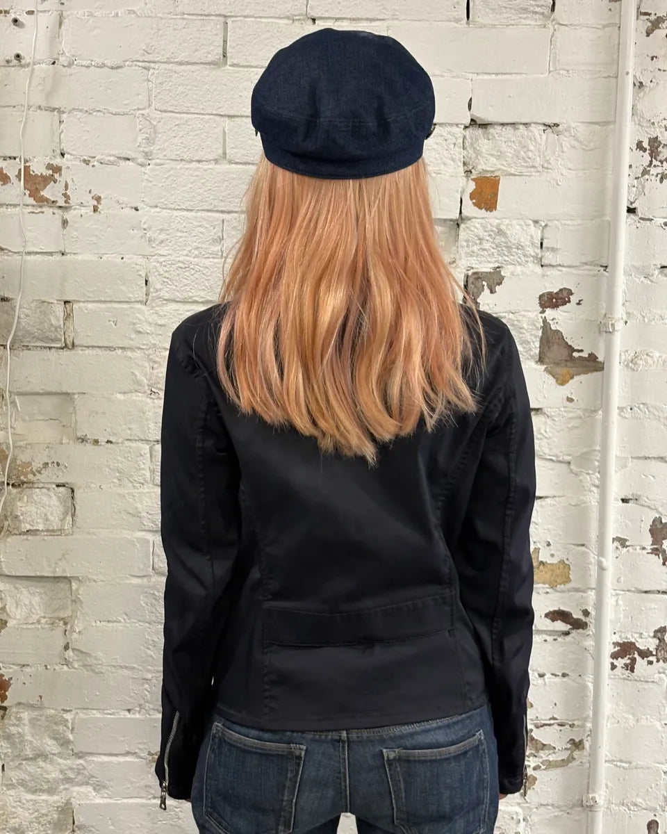SS2000 Prada Navy Nylon Zip Sport Light Jacket lzWLUQC 2