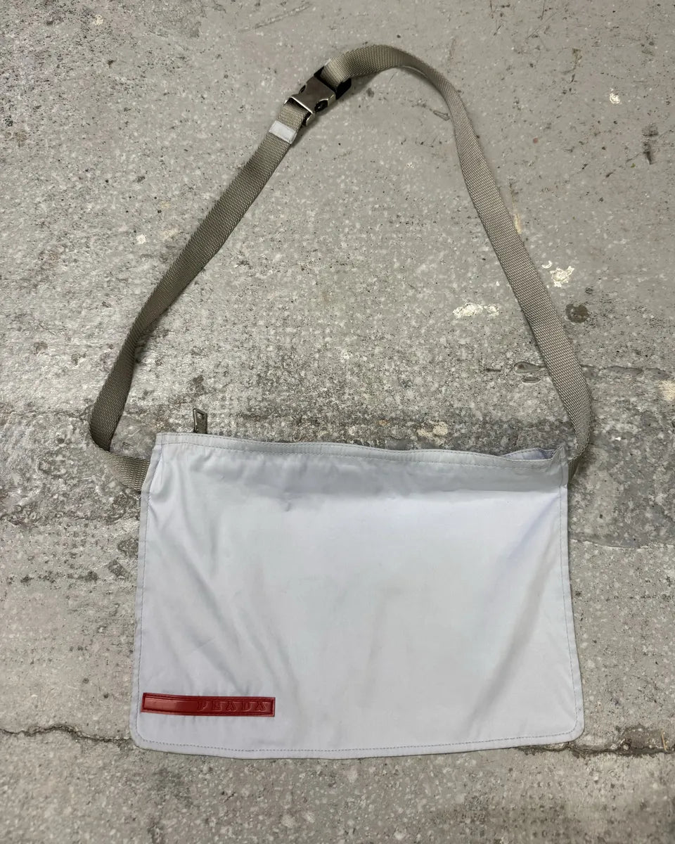 SS2000 Prada Nylon Linea Rossa Tactical Blue Bag iwFZHrW 0