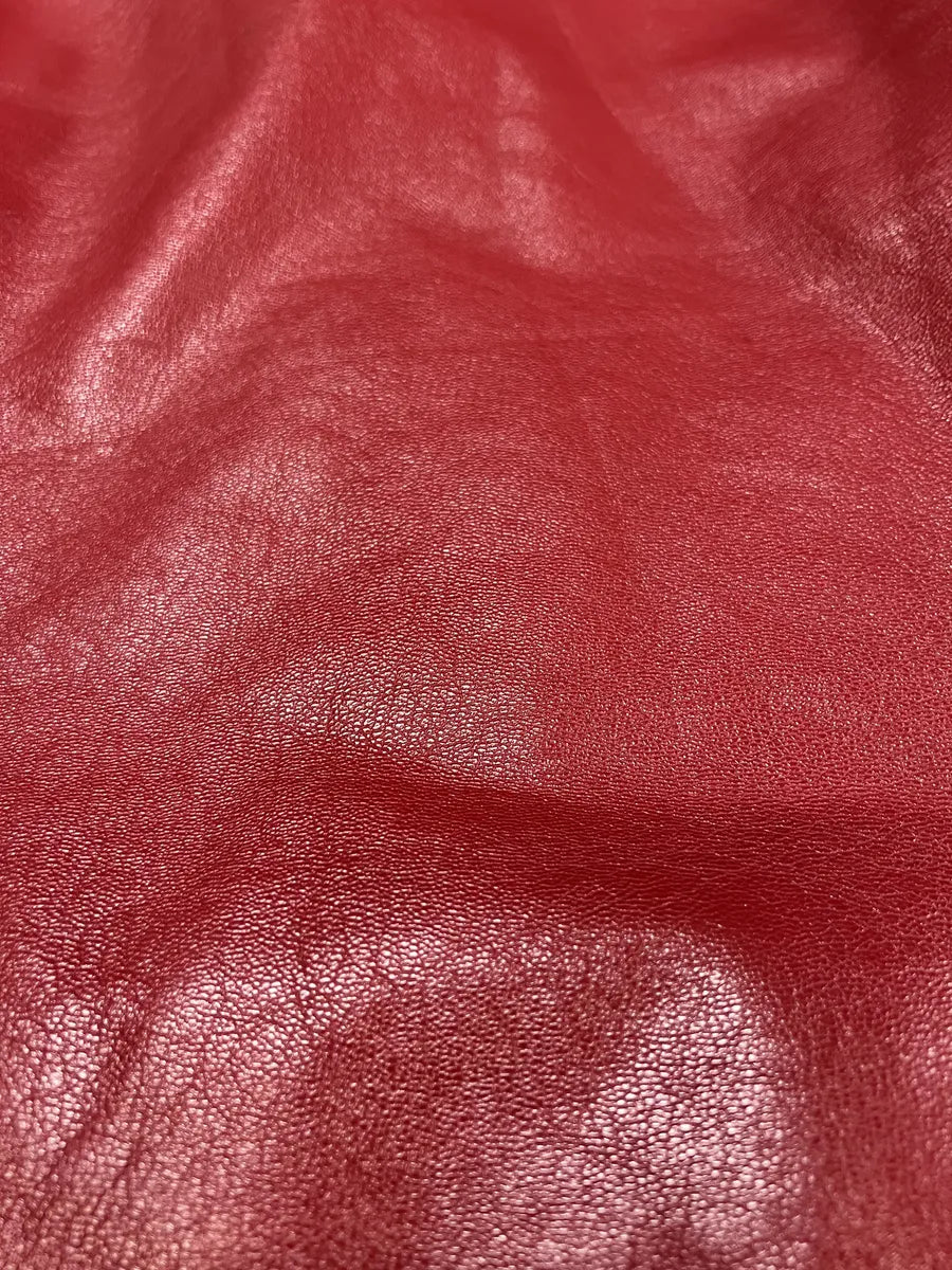SS2000 Prada Padded Biker Red Leather Jacket (L) 7