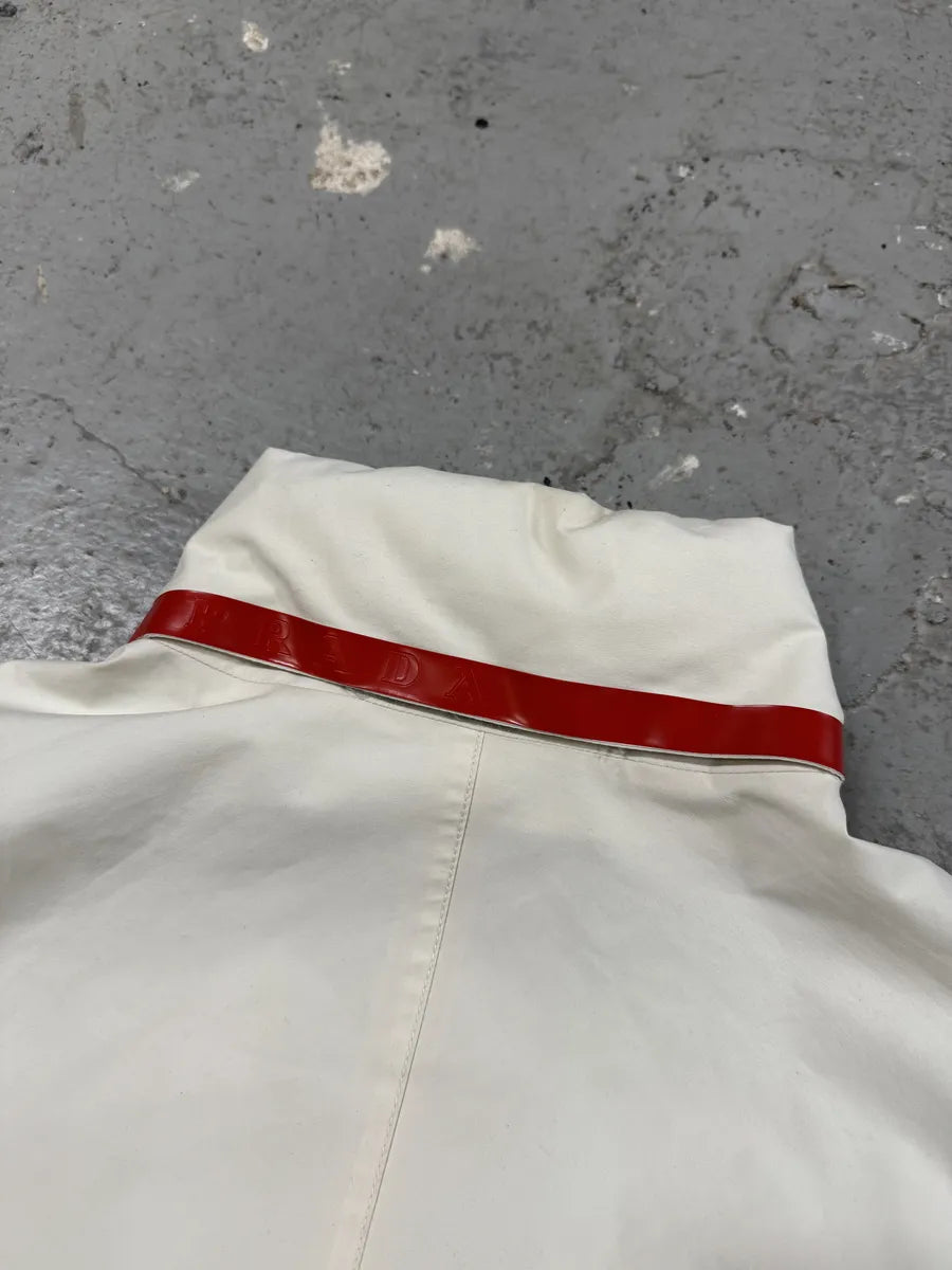 SS2000 Prada White Sport Convertible Jacket/Bag FDMRtCx 10