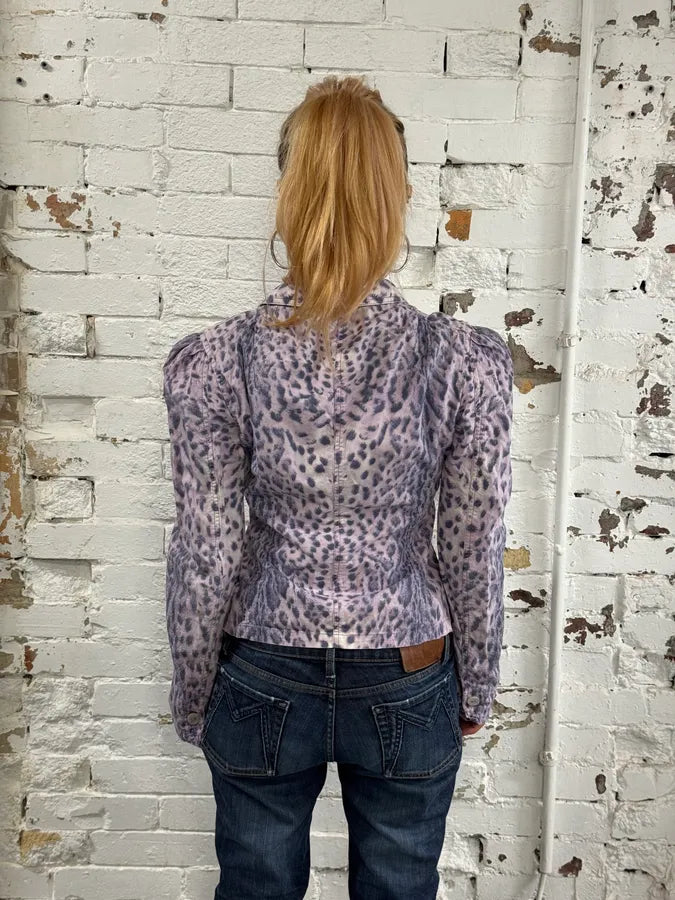 SS2000 Roberto Cavalli Pink Leopard Blazer Jacket NGsvDLL 2