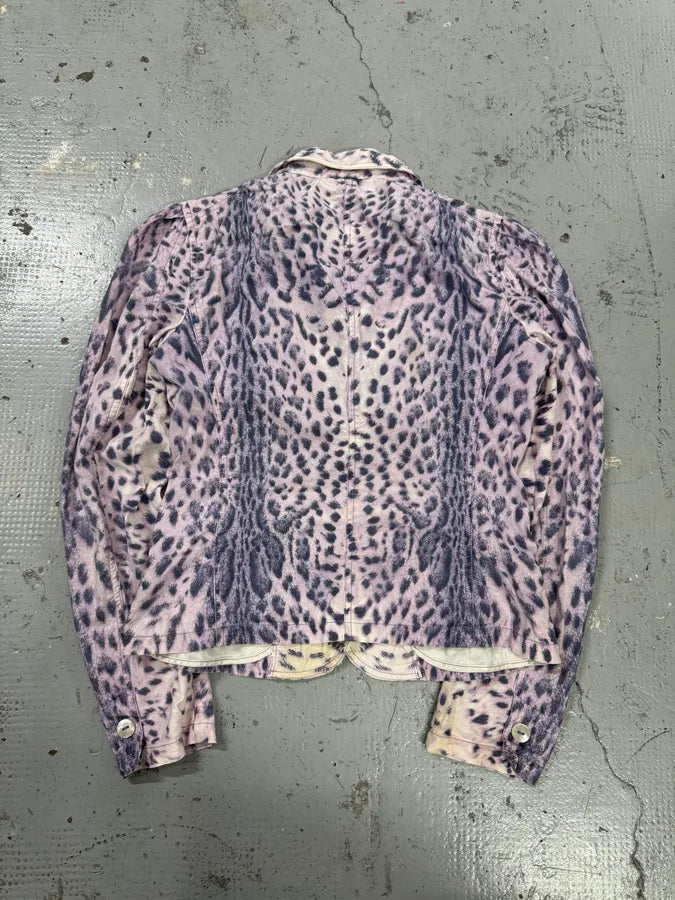 SS2000 Roberto Cavalli Pink Leopard Blazer Jacket NGsvDLL 3