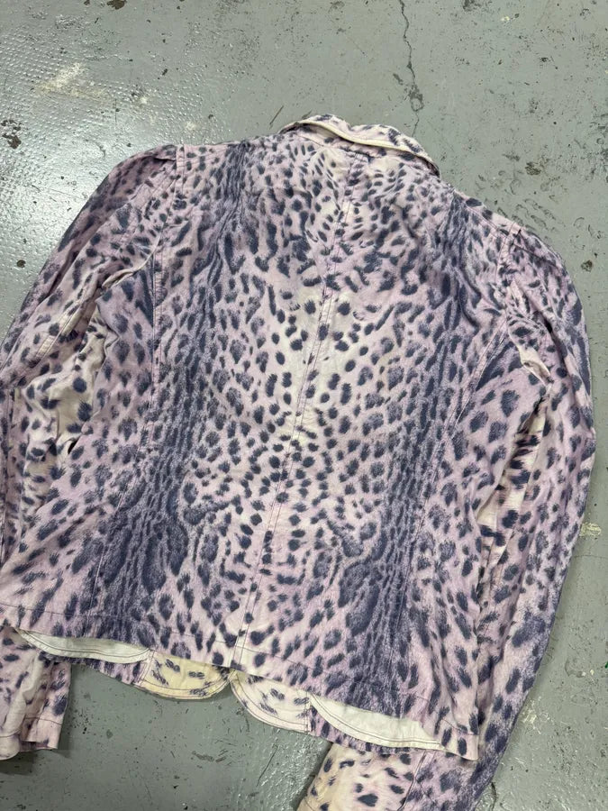 SS2000 Roberto Cavalli Pink Leopard Blazer Jacket NGsvDLL 5