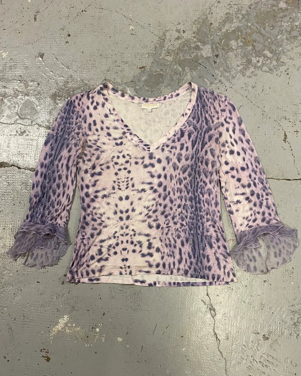 SS2000 Roberto Cavalli Pink Leopard Top IPrjMNz 0