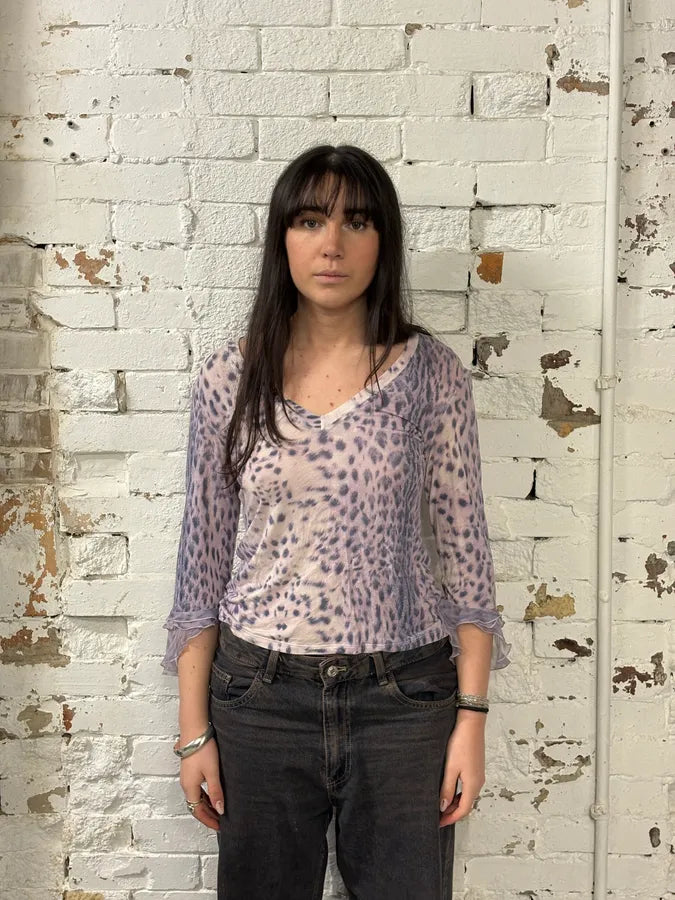 SS2000 Roberto Cavalli Pink Leopard Top IPrjMNz 1