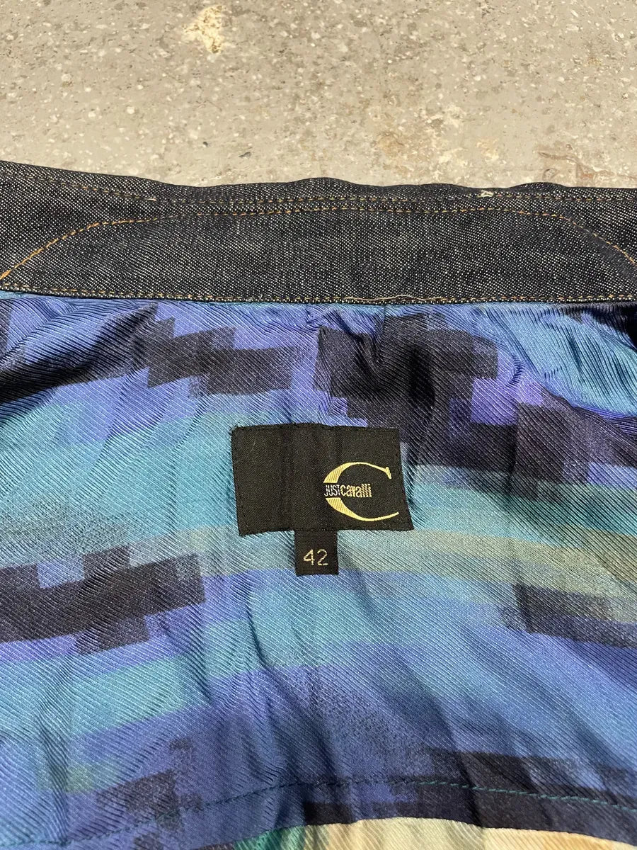 SS2001 Cavalli Pixelized Art Shirt EclHqZI 6