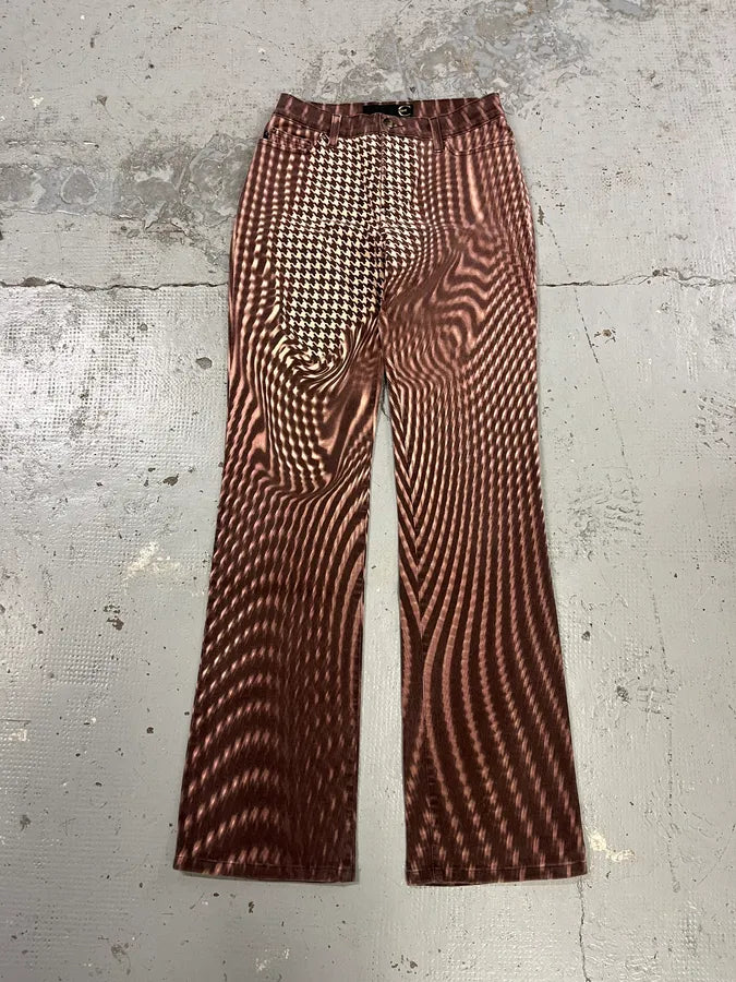 SS2001 Cavalli Psychedelic Hallucination Purple Pants sNaDoUN 4