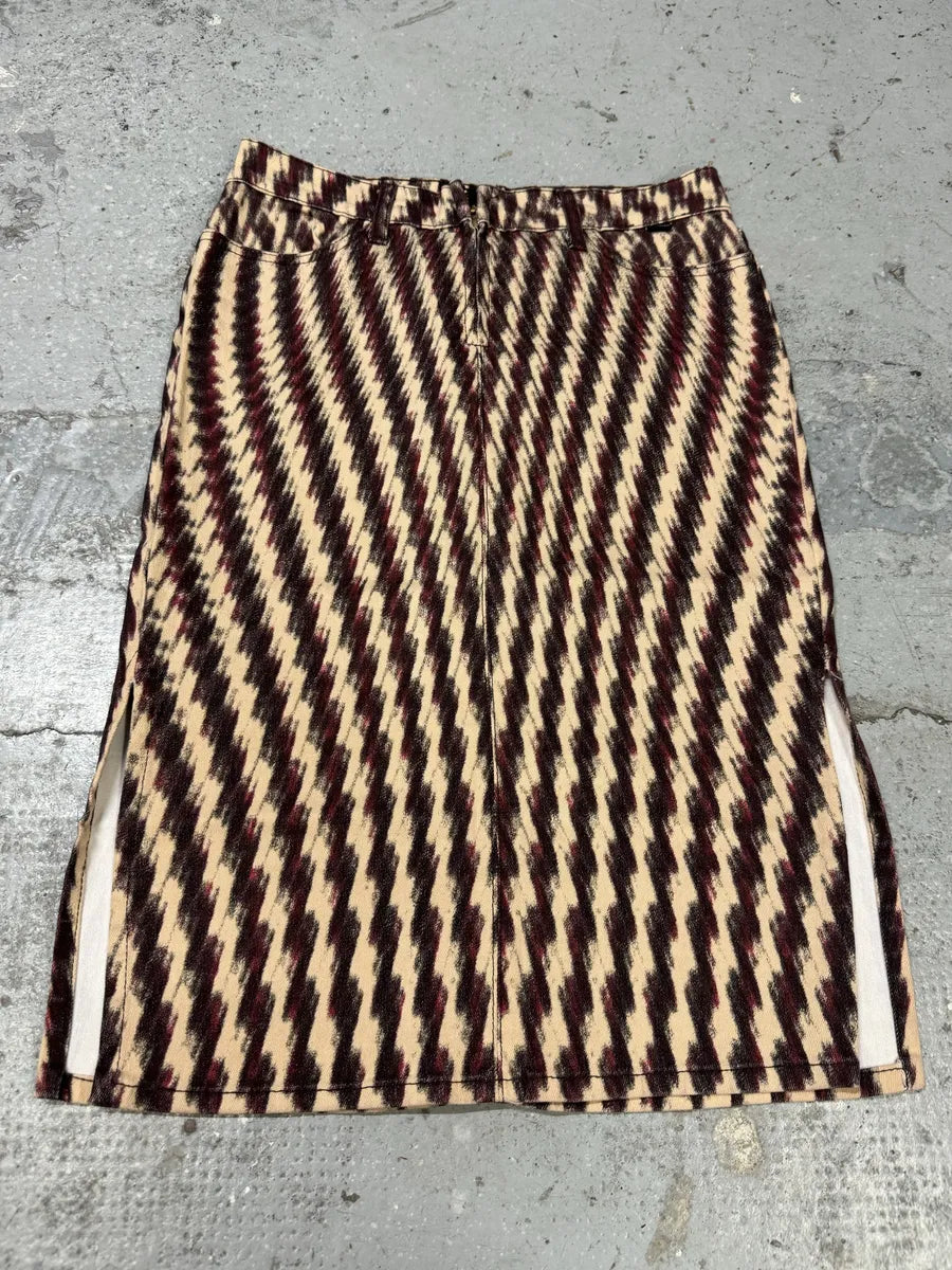 SS2001 Cavalli Psycho Pixel Lava Vision Skirt WRAwGrL 0