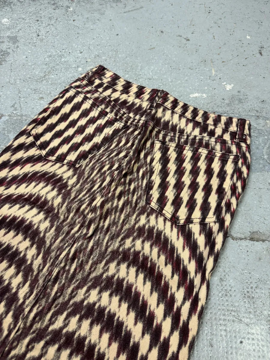 SS2001 Cavalli Psycho Pixel Lava Vision Skirt WRAwGrL 2