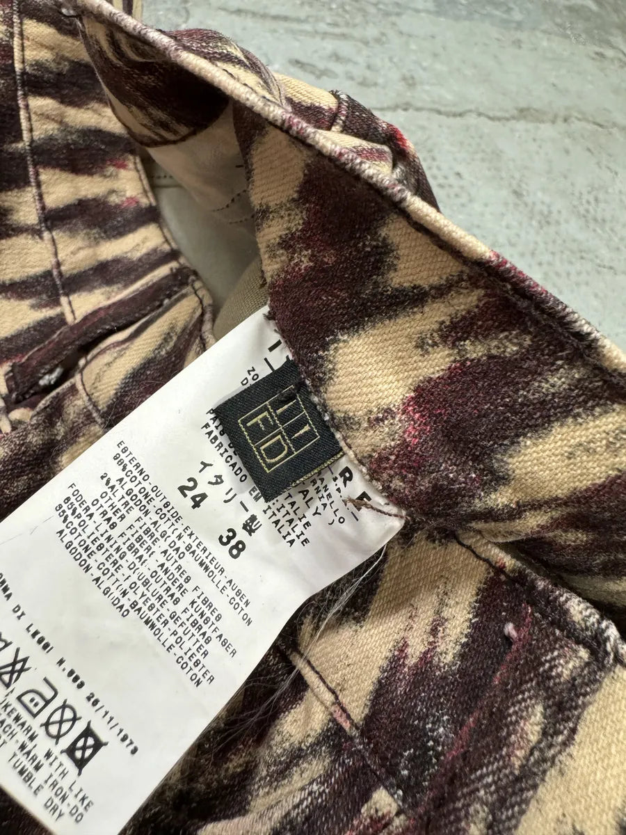 SS2001 Cavalli Psycho Pixel Lava Vision Skirt WRAwGrL 3