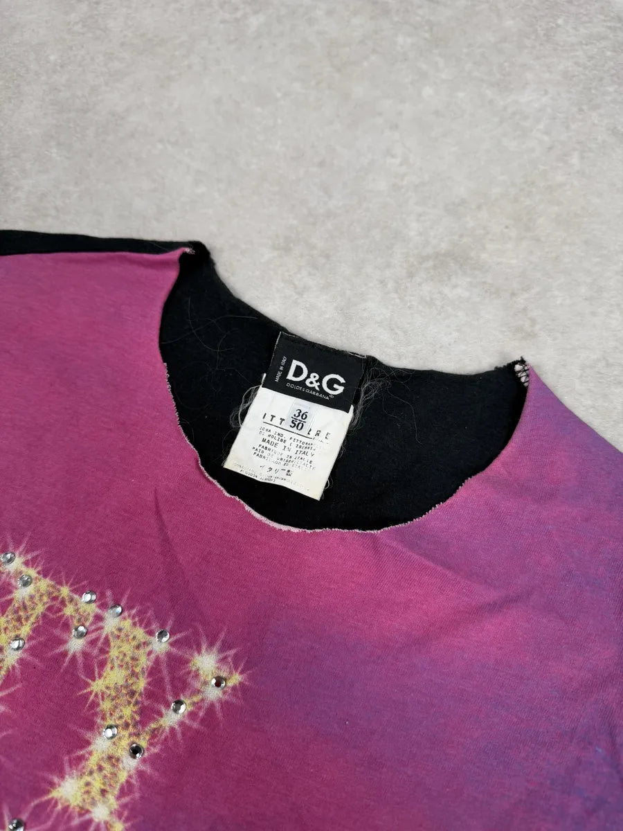 SS2001 Dolce & Gabbana Purple City Light Tank Top bMKYovz 5