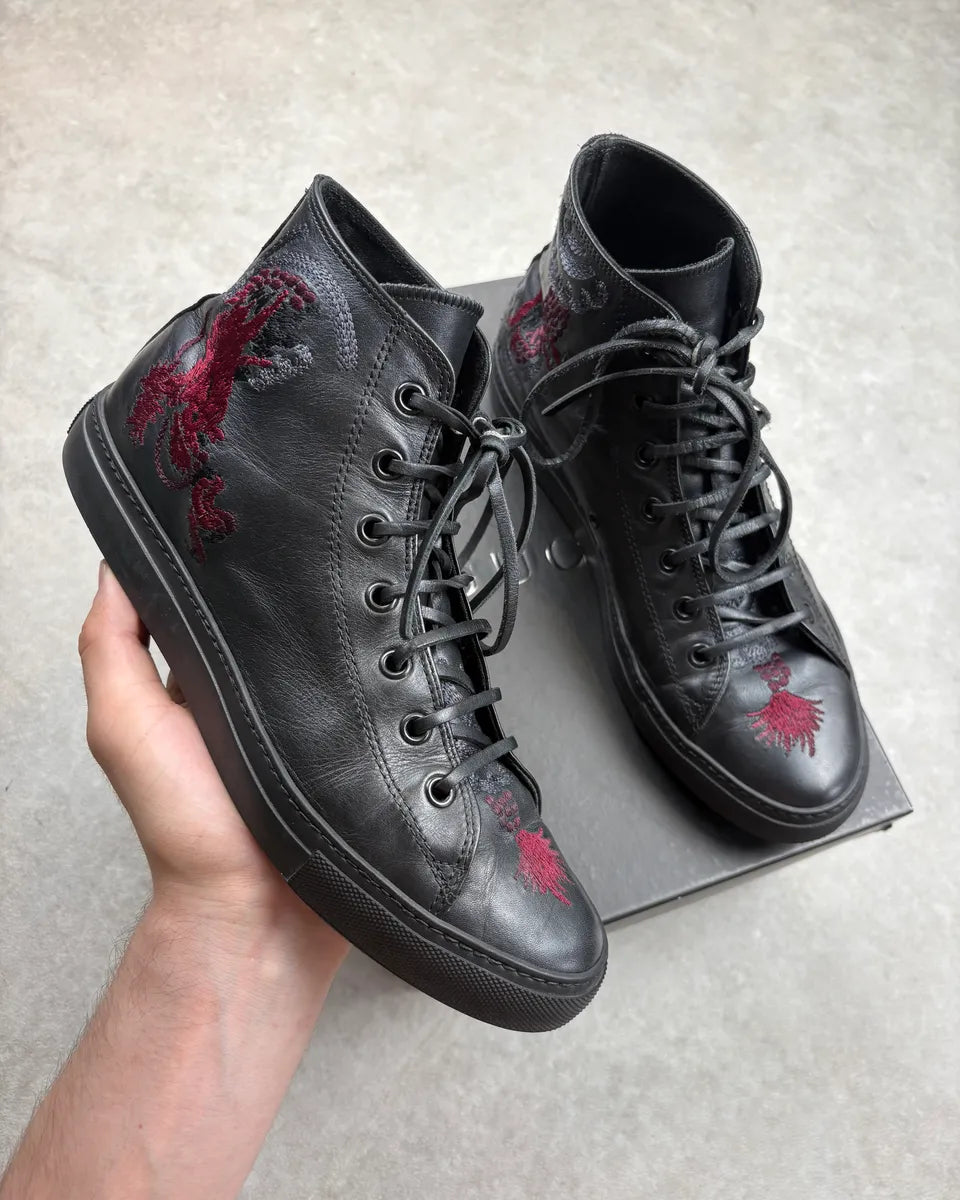 SS2001 Gucci Dragon Black High Sneakers by Tom Ford qiCYEWM 0