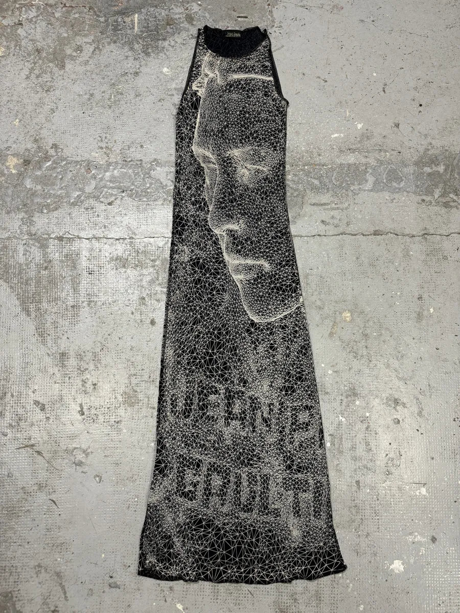 SS2001 Jean Paul Gaultier Constellation Galaxy Illusion Long Dress JGoiNTA 0