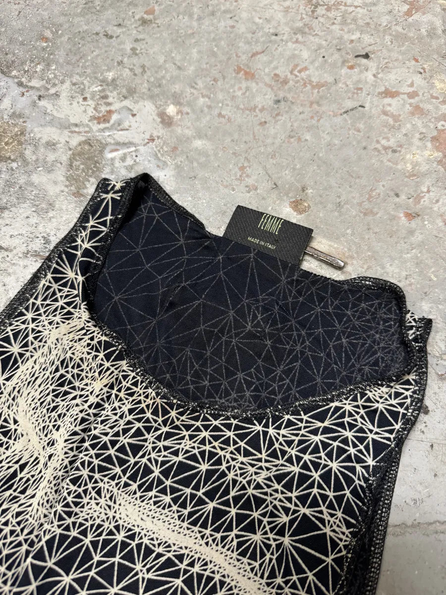 SS2001 Jean Paul Gaultier Constellation Galaxy Illusion Long Dress JGoiNTA 10