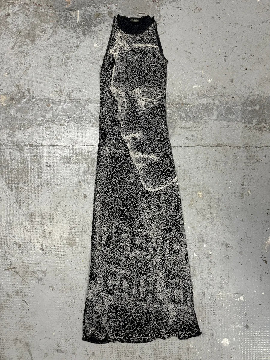 SS2001 Jean Paul Gaultier Constellation Galaxy Illusion Long Dress JGoiNTA 5