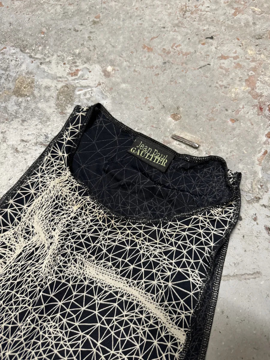 SS2001 Jean Paul Gaultier Constellation Galaxy Illusion Long Dress JGoiNTA 9