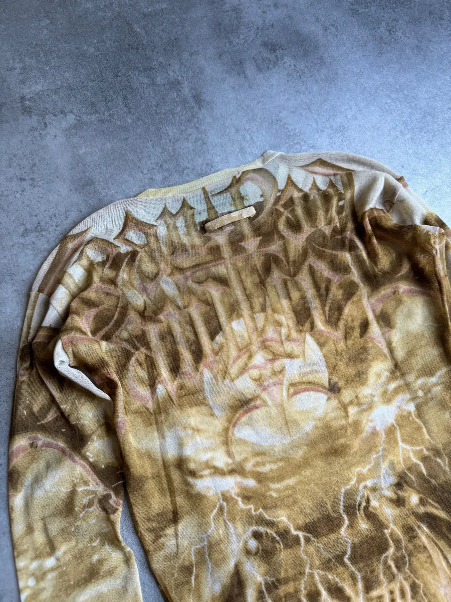 SS2001 Jean Paul Gaultier Double Satan Mesh Top EGtwIHv 5