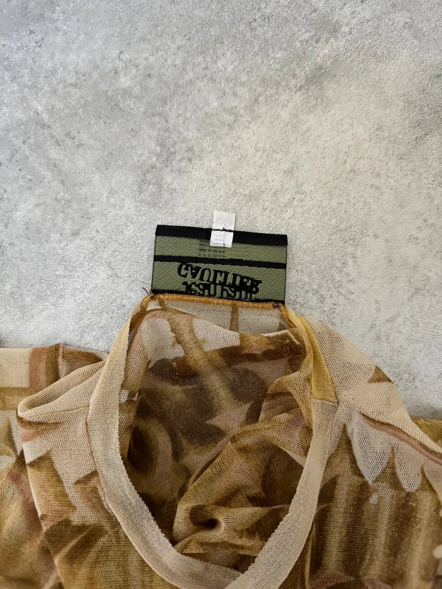 SS2001 Jean Paul Gaultier Double Satan Mesh Top EGtwIHv 8