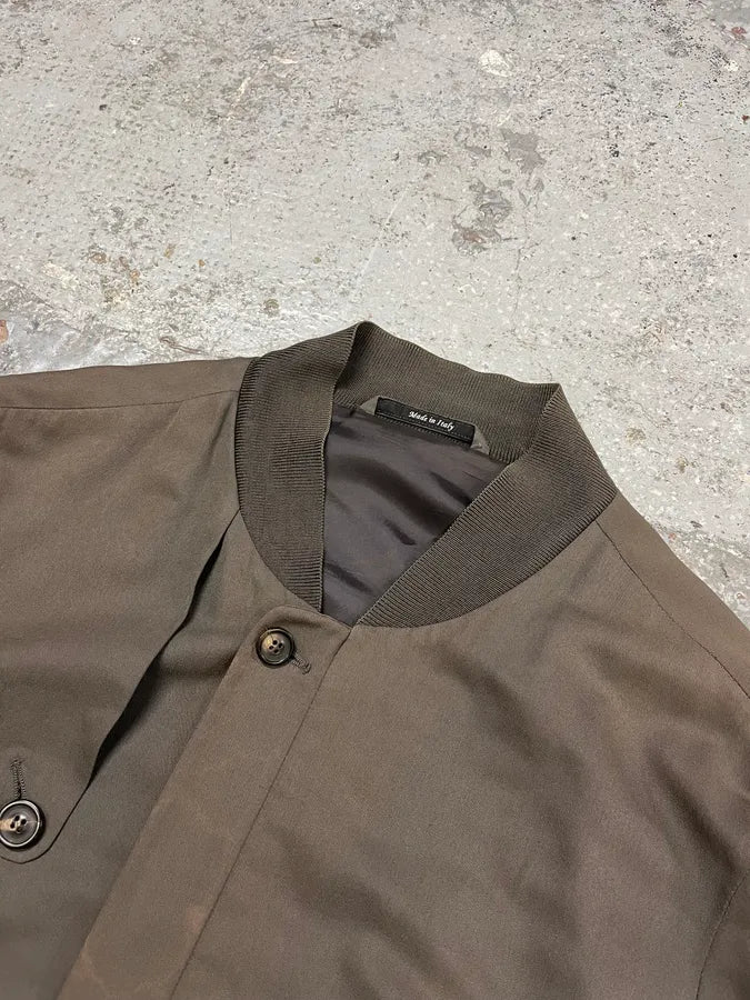 SS2001 Maison Martin Margiela Taupe Buttoned Jacket xXdaLiJ 4