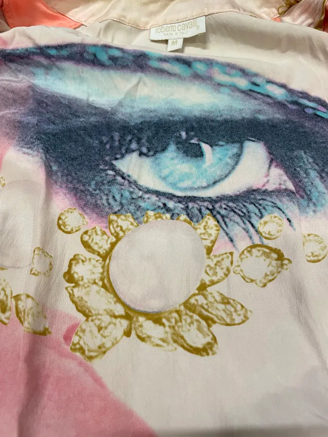 SS2001 Roberto Cavalli Desi Princess Silk Top (M) 6