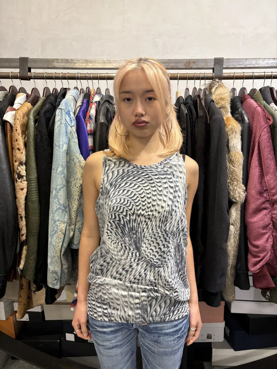 SS2001 Roberto Cavalli Hallucination Tornado Tank Top XCAPvsY 1