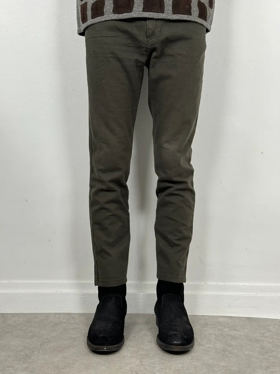 SS2001 Roberto Cavalli Olive Green Cozy Pants vttnWMa 1