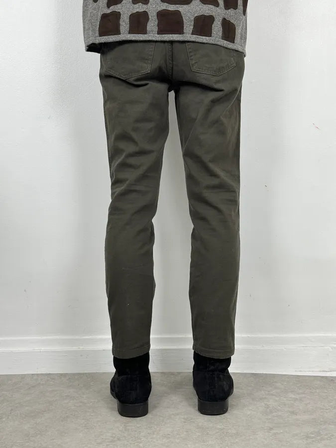 SS2001 Roberto Cavalli Olive Green Cozy Pants vttnWMa 3