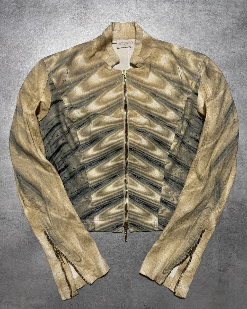 SS2001 Roberto Cavalli Optical Illusion Psycho Jacket (XS) 0