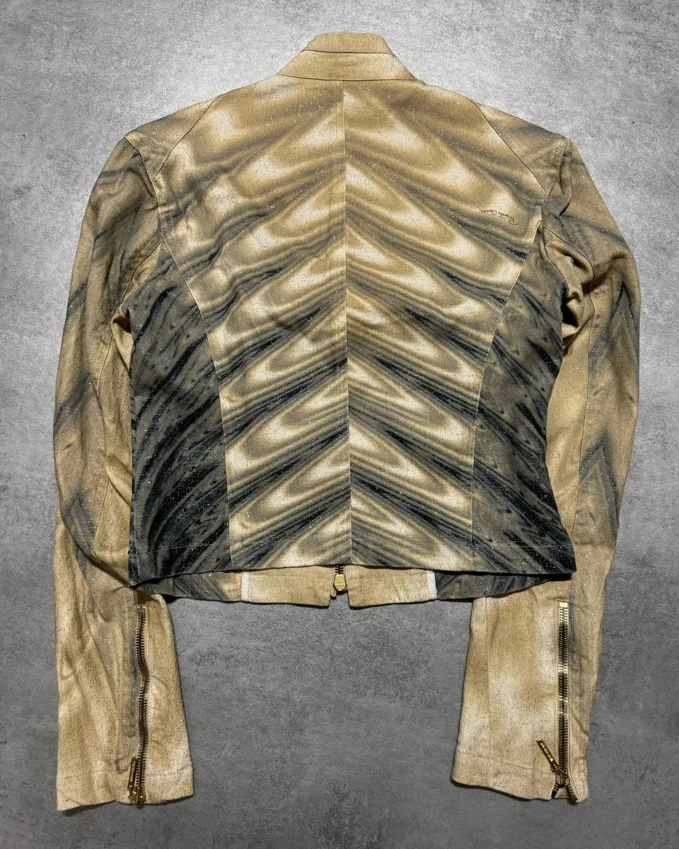 SS2001 Roberto Cavalli Optical Illusion Psycho Jacket (XS) 1