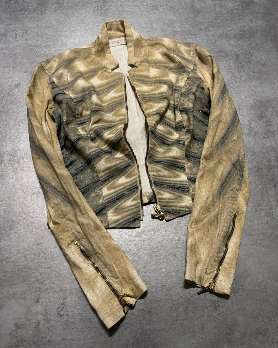 SS2001 Roberto Cavalli Optical Illusion Psycho Jacket (XS) 2