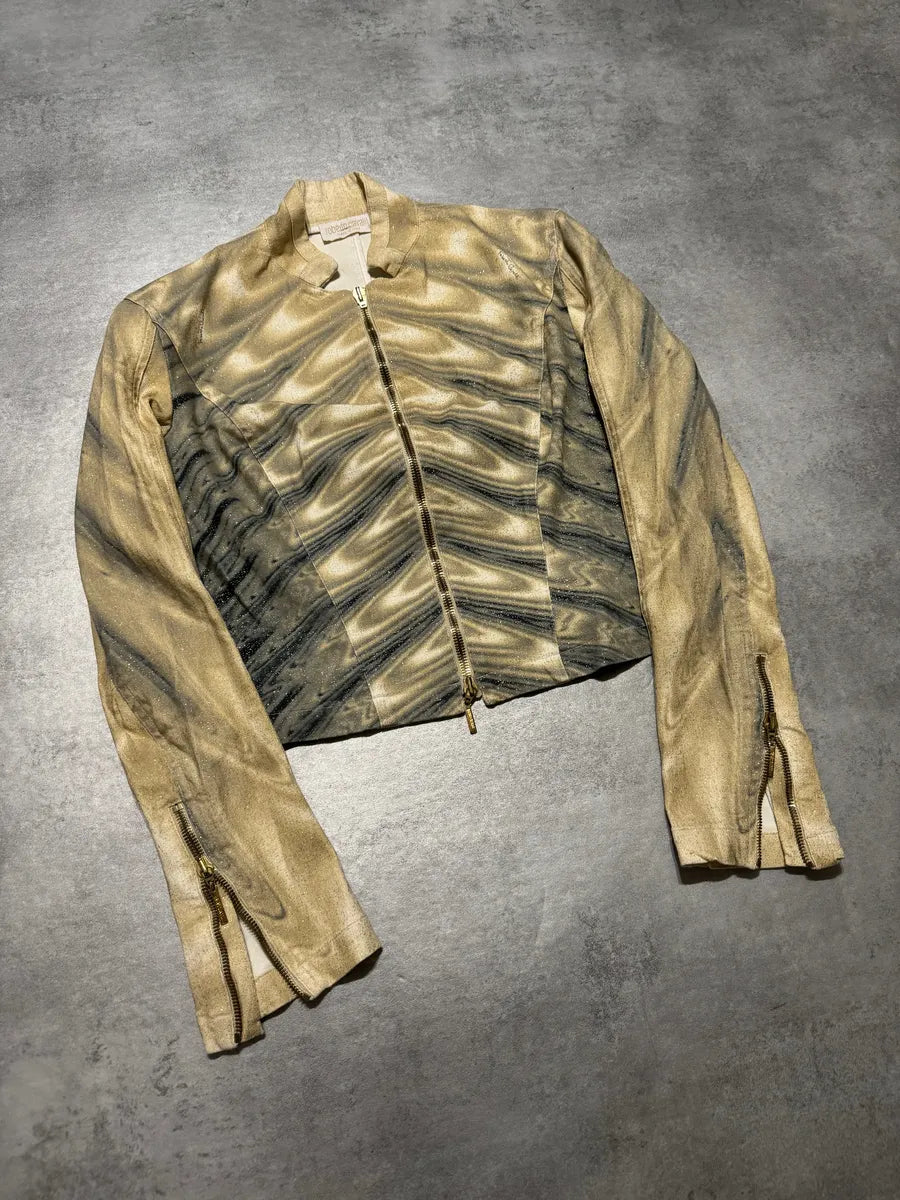 SS2001 Roberto Cavalli Optical Illusion Psycho Jacket (XS) 9