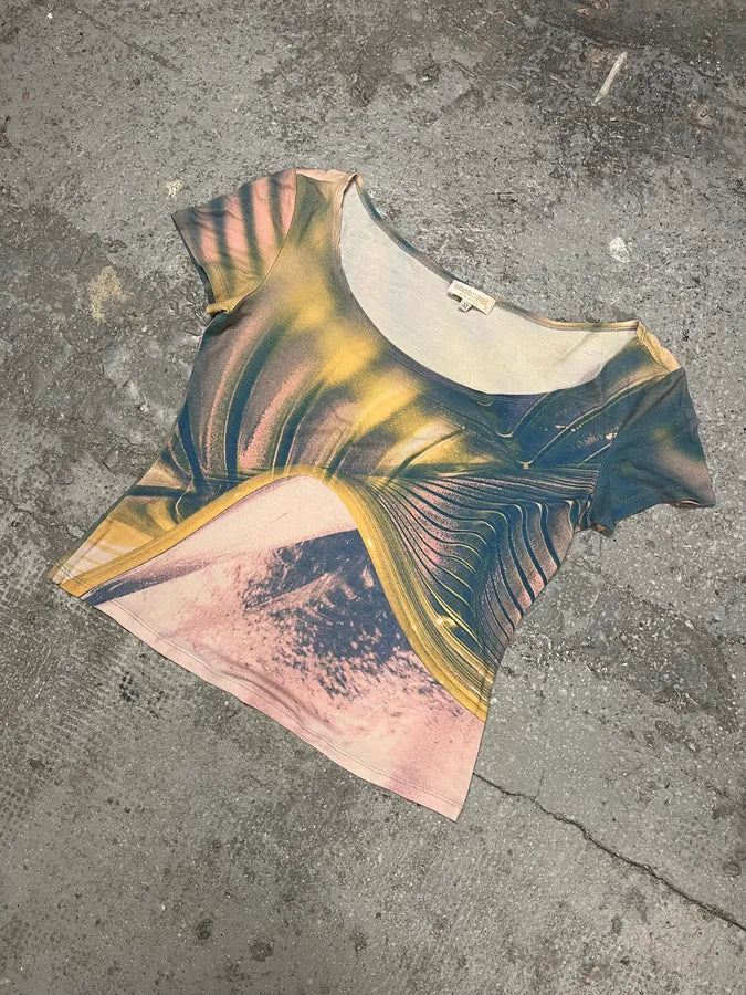 SS2001 Roberto Cavalli Optical Illusion Tee-Shirt (S/M) 1