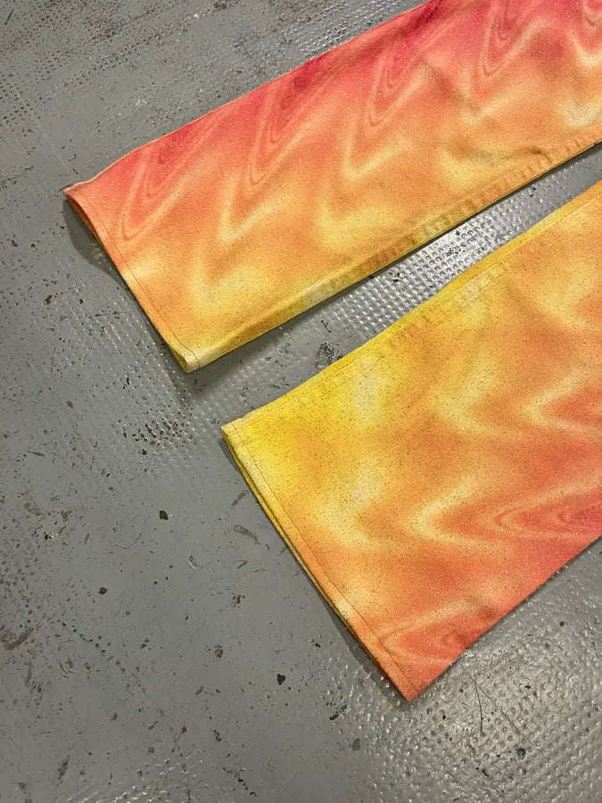 SS2001 Roberto Cavalli Pink & Yellow Tie-Dye Psycho Pants iyZlDLD 5