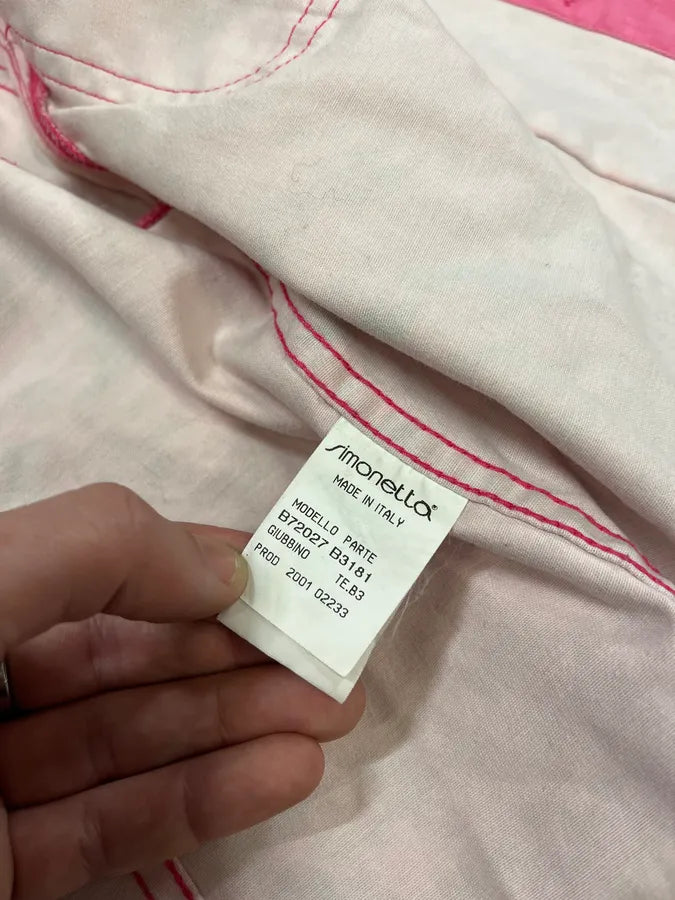 SS2001 Roberto Cavalli Pink Fur Print Movement Jacket KsHVOOE 9