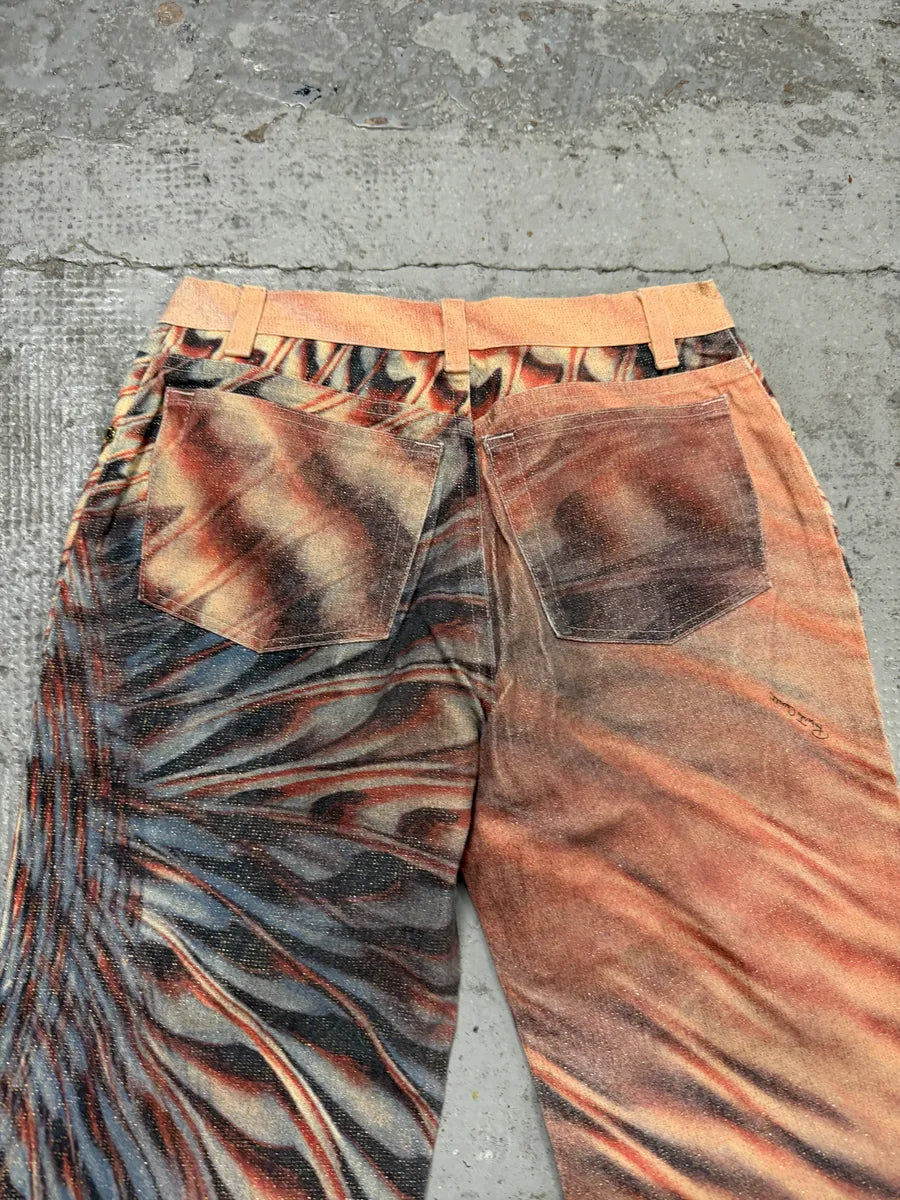 SS2001 Roberto Cavalli Pink Hallucination Pants gjkvNCi 11