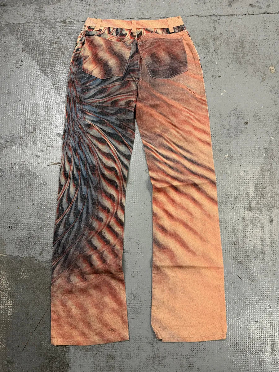 SS2001 Roberto Cavalli Pink Hallucination Pants gjkvNCi 4