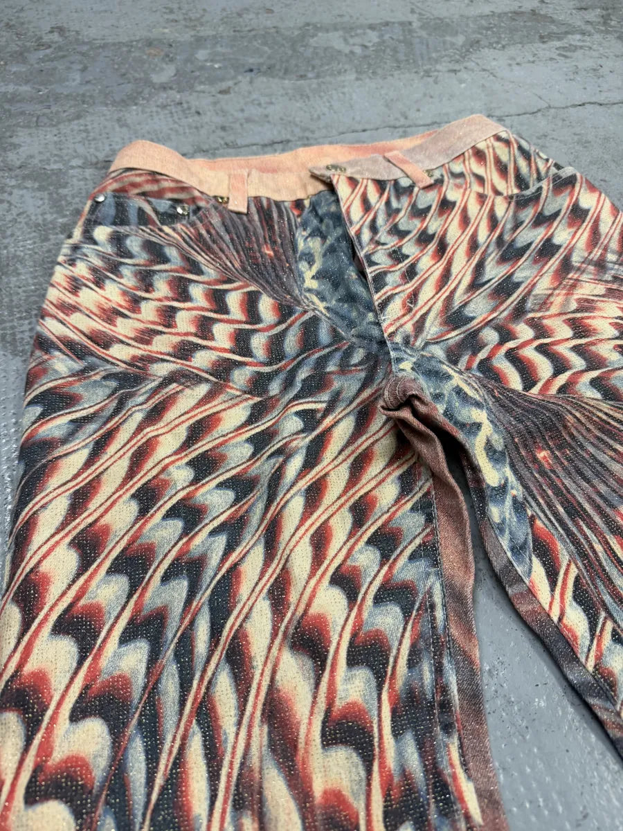 SS2001 Roberto Cavalli Pink Hallucination Pants gjkvNCi 5